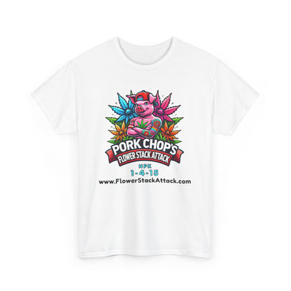 Pork Chop’s Flower Stack Attack™ Logo T-Shirt