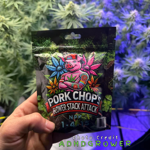 Pork Chop’s Flower Stack Attack™ | 1-4-15 NPK Bloom Booster Fertilizer & Plant Food